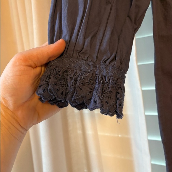 Doen Norona Eyelet Detail Dress – Organic Cotton Prairie Mini Dress- Siz… - Picture 3 of 8